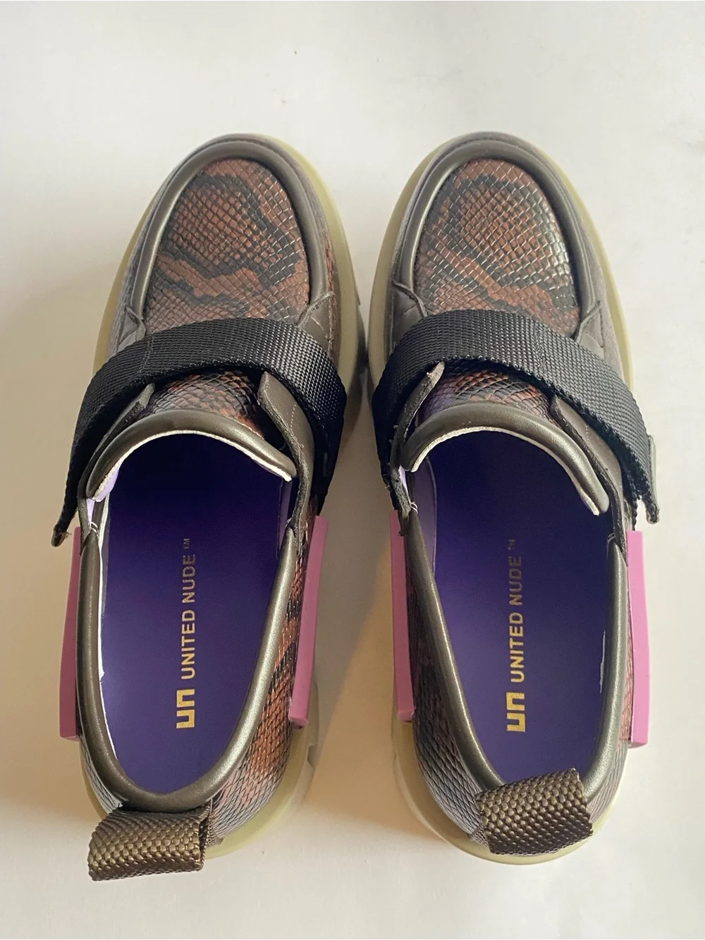 NWOB United Nude Platform Loafers Women’s 10 Chunky Lug Sole
